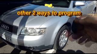 KEY PROGRAMING AUDI A4 B6(Re Sync) la clave AUDI A4 B6