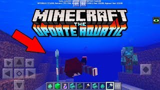 SAIU NOVA ATUALIZAÇÃO AQUÁTICA E COMO ATIVAR NO MINECRAFT POCKET EDITION ! 1.3