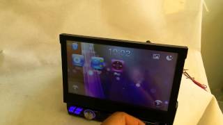 Автомагнитола 1din с выездным монитором GPS