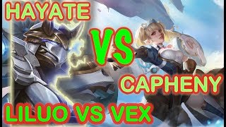 HAYATE VS CAPHENY BEST ADC BATTLE ! SOLOQ VS Vex190 | AoV | 傳說對決 | RoV | Liên Quân Mobile 亥牙