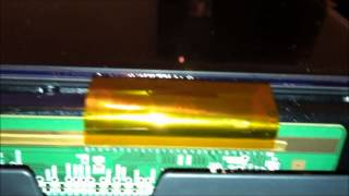 sanyo dp42849 vertical bar problem fix
