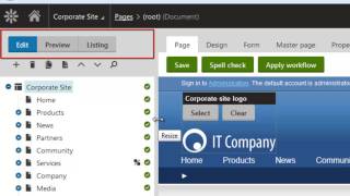 Kentico 8 - How To: Edit content