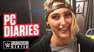 Rhea Ripley's first time seeing snow!