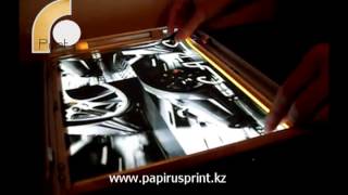 замна изображения на сверхтонком лайтбоксе Papirus Print