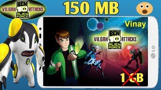 150 MB BEN 10 VILGAX ATTACK PSP Highly Compressed Play Without Problems