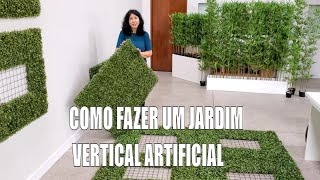 SUPER DICAS para FAZER um LINDO JARDIM VERTICAL ARTIFICIAL (PERMANENTE) - ELENY INOUE - NATURE