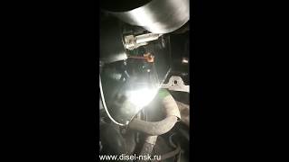 Снятие прикипевшей форсунки DELPHI на SsangYong с применением гидравличекого пресса