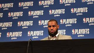 LeBron James declines to throw teammates under buss after terrible playoff loss to Pacers