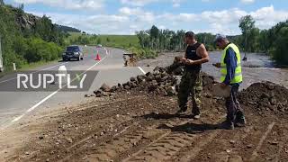 Russia: Trans-Siberian railway bridge collapses following floods in Trans-Baikal
