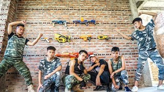 Hihahe Nerf War: SWAT & Elite Infantry Nerf Guns The Enemy Rescue Prince Nerf Movies
