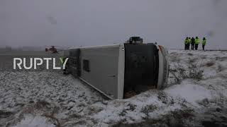 Germany: Passengers sustain light injuries as school bus runs off side of road
