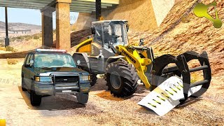 Spike Strip high Speed Trap crashing and destroying BeamNG.Drive