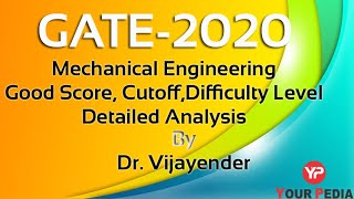 GATE-2020 Mechanical I Analysis I Forenoon & Afternoon Combined