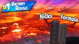 Formula & Nicks play the "Floor is Lava" in Fortnite... (INSANE Ending!)