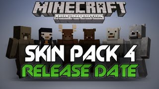 Minecraft: Xbox 360 - Skin Pack 4 Release Date! | NEW Animal Skins, Halo Skins (Screenshots)