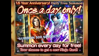 NxB Ninja Voltage - Summon Card Event Sasuke Uchiha (Eternal Mangekyou Sharing-an)