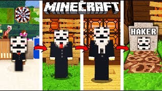 ŻYCIE HAKERA W MINECRAFT || OD NARODZIN DO ŚMIERCI