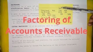 Factoring of Accounts Receivable - Casual Factoring