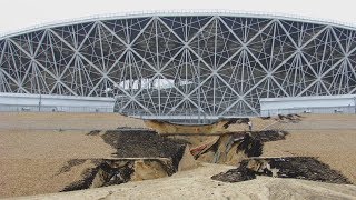 Is Volgograd stadium sliding down to the Volga?