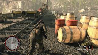 Sniper Elite 4 - Mission 3: Wreck The Railway: MAB 38, Mosin Nagant, Plant Satchel Charge & Cutscene