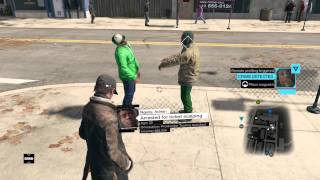 XBOX ONE - WATCH DOGS - RANDOM FREESTYLE / RAPPING ON STREETS OF CHICAGO