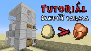 Minecraft Tutoriál - Automatická Slepičí Farma V2 [1.7] [CZ]
