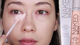 NEW UD Naked Skin Color Correcting Fluid (Mature Skin Demo too)