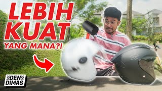 TES BANTING HELM‼️ Helm Arai 25 Juta vs Helm Gratisan Motor 300 Ribu