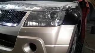 Suzuki Grand Vitara 2007 restoration ремонт передней части