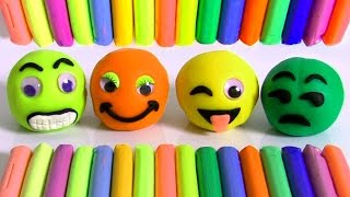 Aprenda Cores Play Doh Sticks Surprise 4 Emoji Eyes Disney Toy Story em Portugues BR Brasil Toys 絵文字