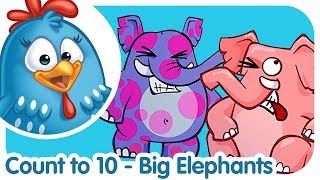 Big Elephants | Lottie Dottie Chicken | Nursery Rhymes For Kids