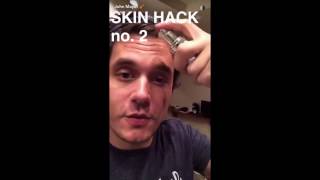 John Mayer's Beauty Tutorial On Snapchat