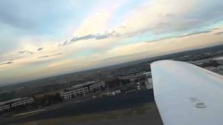 Taking off in Piper Archer airplane from Rocky Mountain Metropolitan Airport (Northern Denver area)