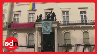 Squatters STORM Sanctioned Oligarch's London Mansion
