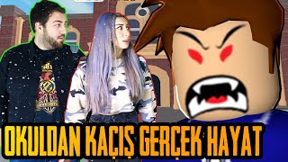 ? GERÇEK HAYATTA KORKUNÇ ÖĞRETMENDEN KAÇIŞ ? | ROBLOX ESCAPE SCHOOL OBBY [ REAL LİFE ]