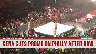 John Cena Cuts A Promo On Philly After RAW (VIDEO)