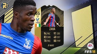 FIFA18 | MOST OVERPOWERED ST IN THE BPL?!? | TOTW31 86 RATED ZAHA PLAYER REVIEW!! | FUT18