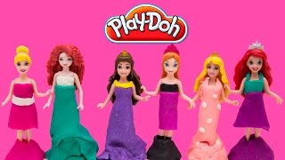 Play Doh Disney Princess Dolls Frozen Princess Elsa Playdo Dress Hasbro Toys