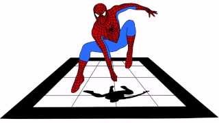 How to draw 3D Spiderman, illusion | Как нарисовать 3D Человека паука, иллюзия