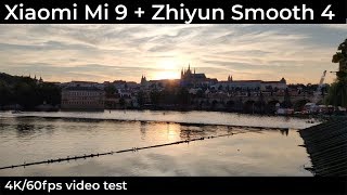 Xiaomi Mi 9 | 4K Camera test | Prague | Zhiyun Smooth 4