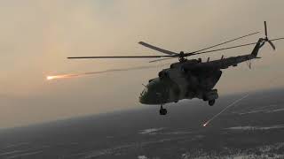 Стрельбы вертолетов армейской авиации в Псковской области