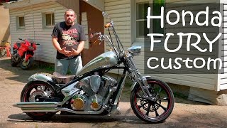 Honda VT1300CX Fury кастом, обзор мото, тест-драйв #МОТОЗОНА №6
