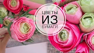 Ранункулюсы из гофрированной бумаги /Ranunkulyusy corrugated paper