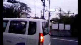 小田急線踏切、玉川学園前駅の北側08．11.08