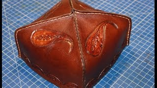 Тюбетейка из кожи.