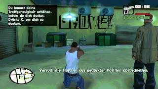 Let's Play GTA San Andreas [BLIND] #8 Wir lernen schießen!
