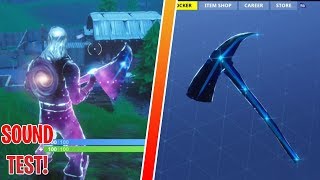 NEW STELLAR AXE SOUND TEST | GALAXY SKIN PICKAXE GAMEPLAY | FORTNITE BATTLE ROYALE