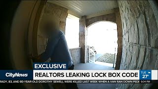 Realtors giving lock box code to potential home-buyers