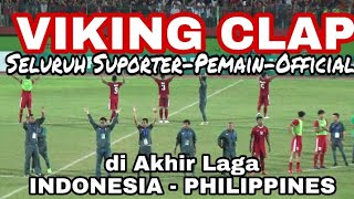 Pasti Merinding..! Saat Seluruh Pemain, Official Viking Clap bersama seluruh Suporter di akhir laga