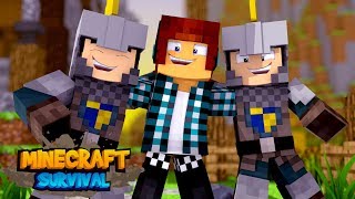 Minecraft Survival #03 - FIZ NOVOS AMIGOS !!
